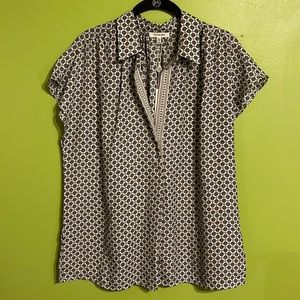NWT Max Studio Multicolor Modern Print Blouse